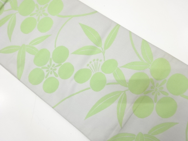 アンティーク　加納幸製　笹蔓紋織り出し全通袋帯（材料）